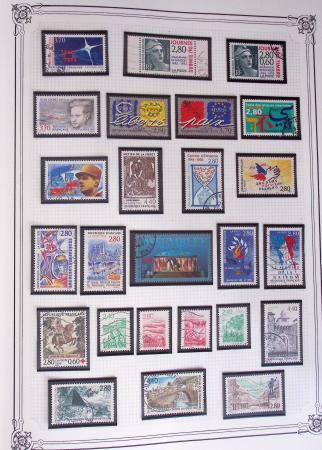 1849-2002, Collection de France en 3 classeurs Vert,
