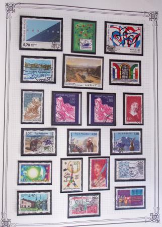 1849-2002, Collection de France en 3 classeurs Vert,