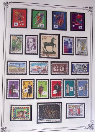 1849-2002, Collection de France en 3 classeurs Vert,