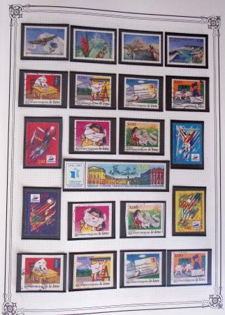 1849-2002, Collection de France en 3 classeurs Vert,