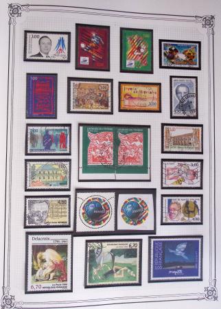 1849-2002, Collection de France en 3 classeurs Vert,