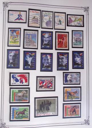 1849-2002, Collection de France en 3 classeurs Vert,