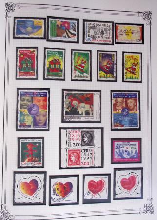 1849-2002, Collection de France en 3 classeurs Vert,