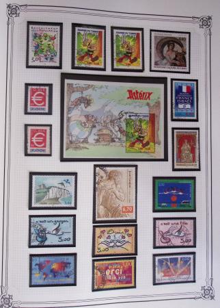 1849-2002, Collection de France en 3 classeurs Vert,