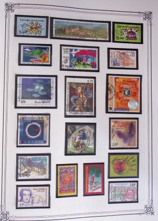1849-2002, Collection de France en 3 classeurs Vert,