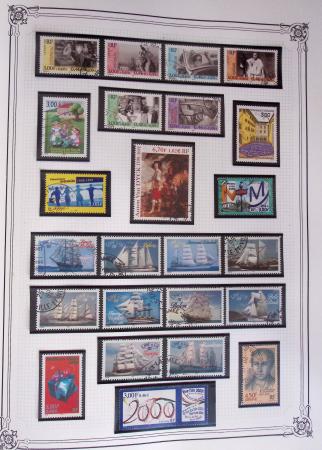 1849-2002, Collection de France en 3 classeurs Vert,