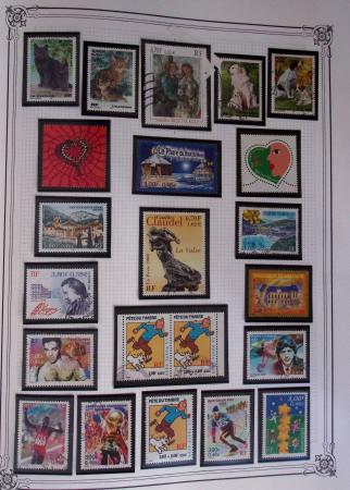 1849-2002, Collection de France en 3 classeurs Vert,