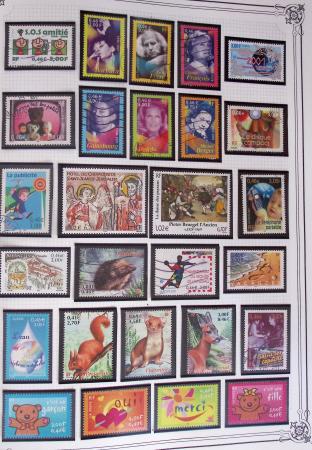 1849-2002, Collection de France en 3 classeurs Vert,