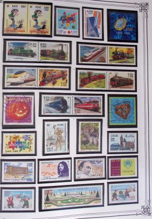 1849-2002, Collection de France en 3 classeurs Vert,