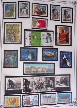 1849-2002, Collection de France en 3 classeurs Vert,
