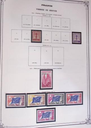 1849-2002, Collection de France en 3 classeurs Vert,