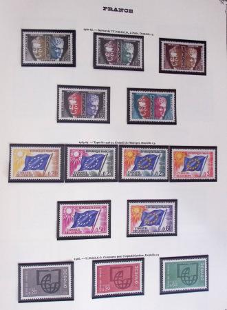 1849-2002, Collection de France en 3 classeurs Vert,