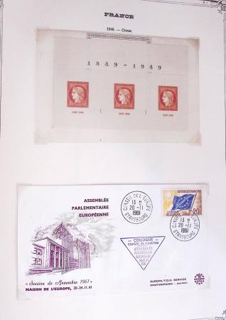 1849-2002, Collection de France en 3 classeurs Vert,