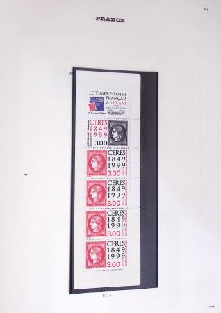1849-2002, Collection de France en 3 classeurs Vert,