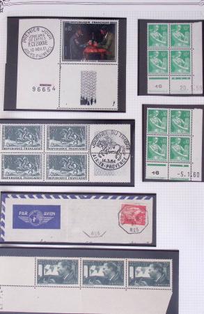 1849-2002, Collection de France en 3 classeurs Vert,