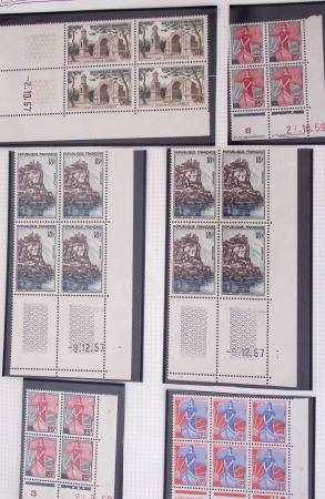 1849-2002, Collection de France en 3 classeurs Vert,