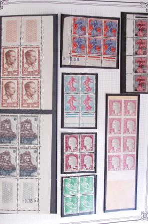 1849-2002, Collection de France en 3 classeurs Vert,
