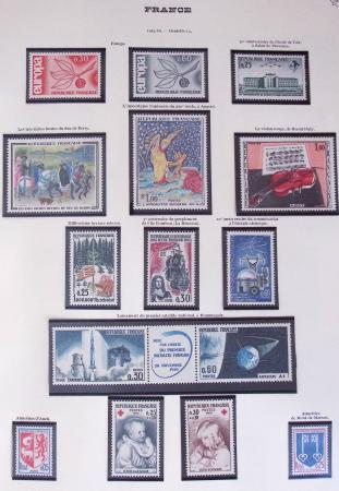 1849-2002, Collection de France en 3 classeurs Vert,