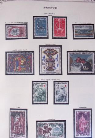 1849-2002, Collection de France en 3 classeurs Vert,