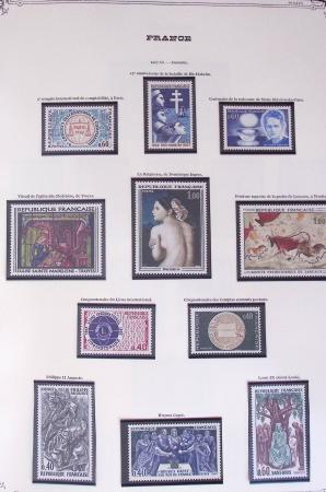1849-2002, Collection de France en 3 classeurs Vert,