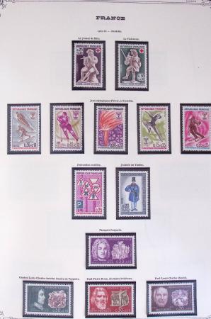 1849-2002, Collection de France en 3 classeurs Vert,