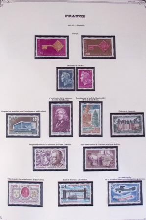 1849-2002, Collection de France en 3 classeurs Vert,