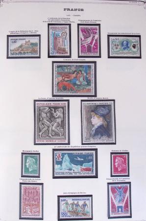 1849-2002, Collection de France en 3 classeurs Vert,