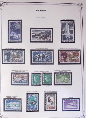 1849-2002, Collection de France en 3 classeurs Vert,