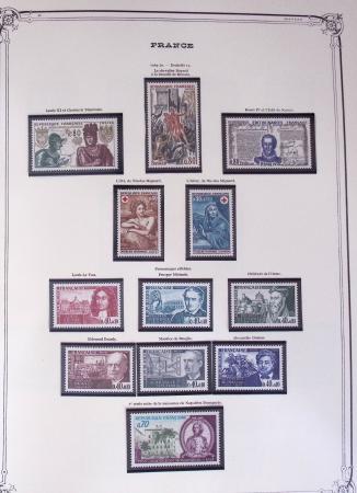 1849-2002, Collection de France en 3 classeurs Vert,