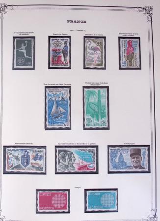 1849-2002, Collection de France en 3 classeurs Vert,