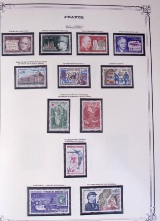1849-2002, Collection de France en 3 classeurs Vert,
