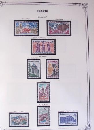 1849-2002, Collection de France en 3 classeurs Vert,