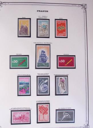 1849-2002, Collection de France en 3 classeurs Vert,