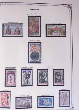 1849-2002, Collection de France en 3 classeurs Vert,