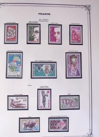 1849-2002, Collection de France en 3 classeurs Vert,