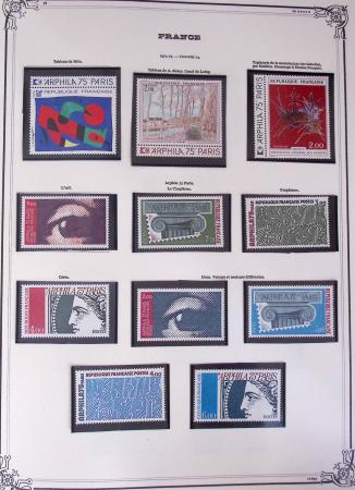 1849-2002, Collection de France en 3 classeurs Vert,