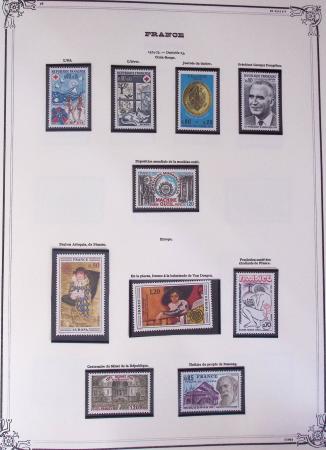 1849-2002, Collection de France en 3 classeurs Vert,