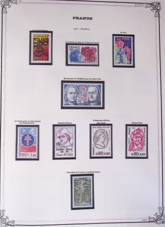 1849-2002, Collection de France en 3 classeurs Vert,
