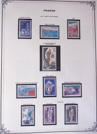 1849-2002, Collection de France en 3 classeurs Vert,