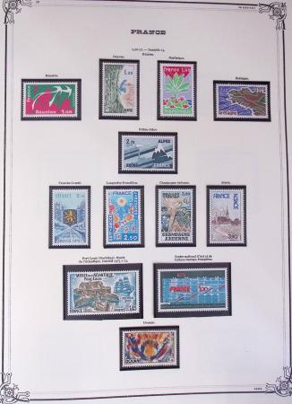 1849-2002, Collection de France en 3 classeurs Vert,