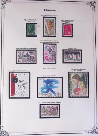 1849-2002, Collection de France en 3 classeurs Vert,