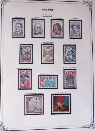 1849-2002, Collection de France en 3 classeurs Vert,