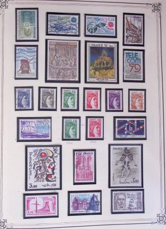 1849-2002, Collection de France en 3 classeurs Vert,