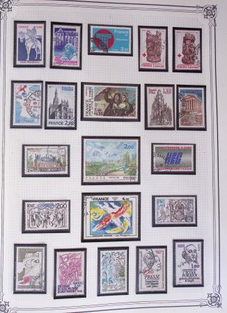 1849-2002, Collection de France en 3 classeurs Vert,