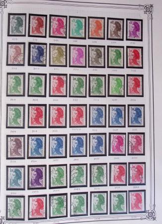 1849-2002, Collection de France en 3 classeurs Vert,