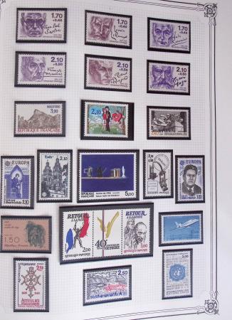 1849-2002, Collection de France en 3 classeurs Vert,