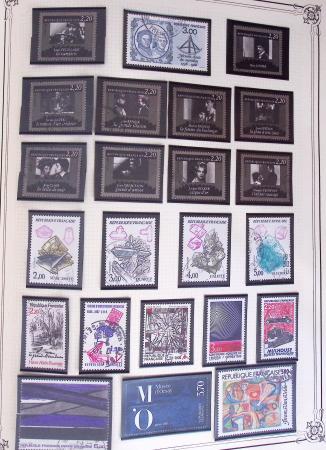 1849-2002, Collection de France en 3 classeurs Vert,