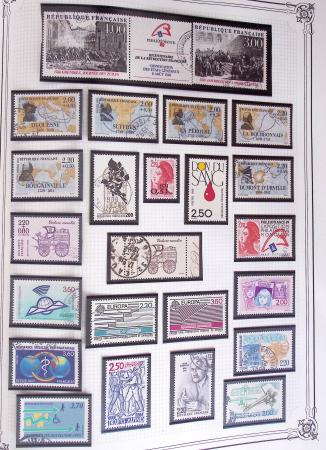 1849-2002, Collection de France en 3 classeurs Vert,