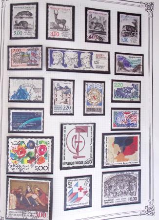 1849-2002, Collection de France en 3 classeurs Vert,
