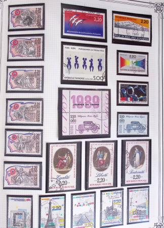 1849-2002, Collection de France en 3 classeurs Vert,